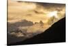 USA, Alaska, Chilkat River Valley. Mountain Sunrise-Cathy & Gordon Illg-Stretched Canvas