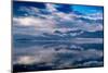 Usa, Alaska. Clouds and mountains reflect in the calm waters of Endicott Arm.-Betty Sederquist-Mounted Photographic Print