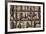 USA, Alaska. Collection of old traps hang on log cabin wall.-Jaynes Gallery-Framed Premium Photographic Print