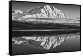 USA, Alaska, Denali, Mt. Mckinley from Wonder Lake-John Ford-Framed Stretched Canvas