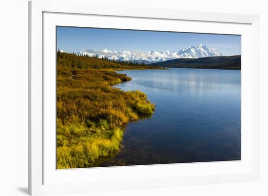 USA, Alaska, Denali National Park, fall colors, Denali-George Theodore-Framed Premium Photographic Print