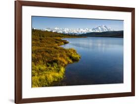 USA, Alaska, Denali National Park, fall colors, Denali-George Theodore-Framed Premium Photographic Print