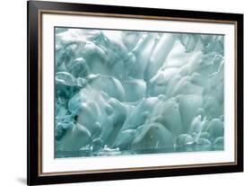 USA, Alaska, Endicott Arm. Detail of iceberg shapes.-Jaynes Gallery-Framed Premium Photographic Print