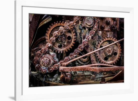 USA, Alaska. Gears and chains-Jaynes Gallery-Framed Premium Photographic Print