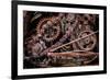 USA, Alaska. Gears and chains-Jaynes Gallery-Framed Premium Photographic Print