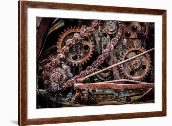 USA, Alaska. Gears and chains-Jaynes Gallery-Framed Premium Photographic Print