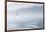 USA, Alaska, Inian Island. Seagull flies over boat wake on foggy day.-Don Paulson-Framed Photographic Print