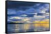 USA, Alaska, Katmai National Park, Hallo Bay. Sunrise over the ocean.-Frank Zurey-Framed Stretched Canvas