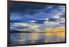 USA, Alaska, Katmai National Park, Hallo Bay. Sunrise over the ocean.-Frank Zurey-Framed Photographic Print