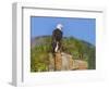 USA, Alaska, Katmai National Park, Kukak Bay. Bald Eagle-Frank Zurey-Framed Photographic Print