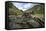 USA, Alaska, Katmai NP, Coastal Brown Bear fishing for salmon.-Paul Souders-Framed Stretched Canvas