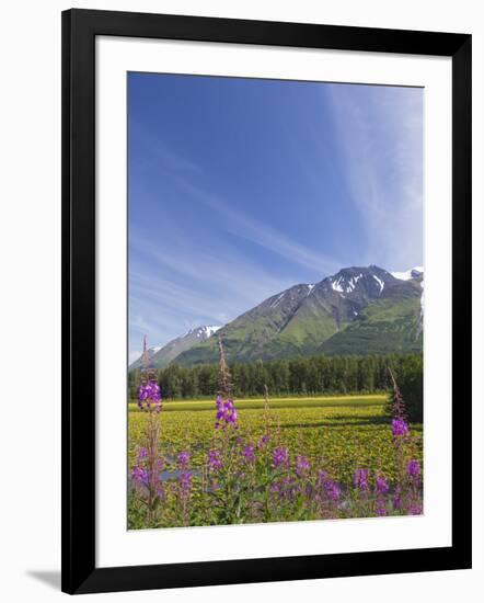 USA, Alaska, Kenai Peninsula. Mountain and lake landscape.-Jaynes Gallery-Framed Photographic Print