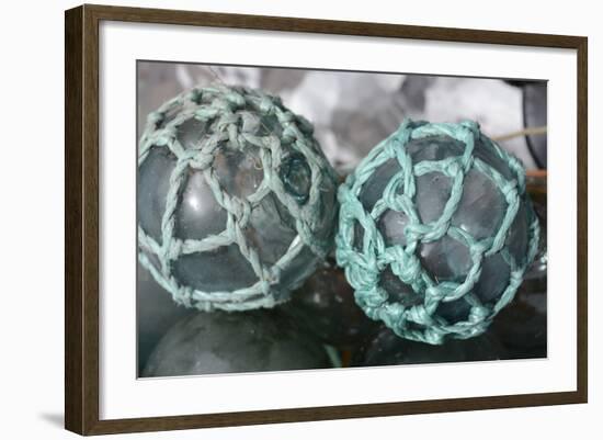 USA, Alaska, Ketchikan, Antique Japanese Glass Fishing Floats-Savanah Stewart-Framed Photographic Print