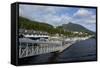 USA, Alaska, Ketchikan, Downtown Cruise Ship Docks-Savanah Stewart-Framed Stretched Canvas