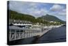 USA, Alaska, Ketchikan, Downtown Cruise Ship Docks-Savanah Stewart-Stretched Canvas