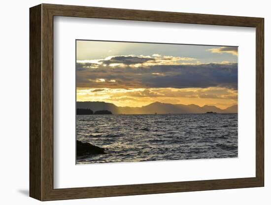 USA, Alaska, Ketchikan. Sunset North of Town-Savanah Stewart-Framed Photographic Print