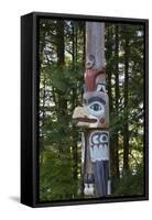 USA, Alaska, Ketchikan, Totem Bight State Historical Park-Savanah Stewart-Framed Stretched Canvas