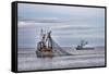 USA, Alaska, Kodiak, Chiniak Bay. Commercial fishing for salmon.-Frank Zurey-Framed Stretched Canvas