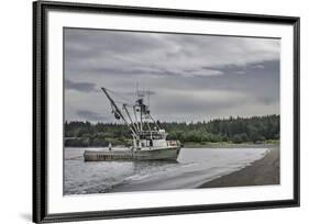 USA, Alaska, Kodiak, Chiniak Bay. Commercial fishing for salmon.-Frank Zurey-Framed Premium Photographic Print