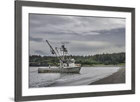 USA, Alaska, Kodiak, Chiniak Bay. Commercial fishing for salmon.-Frank Zurey-Framed Premium Photographic Print