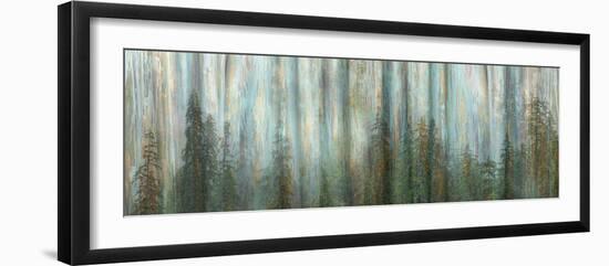 USA, Alaska, Misty Fiords National Monument. Panoramic collage of paint-splattered curtain.-Jaynes Gallery-Framed Photographic Print