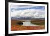 USA, Alaska, Noatak National Preserve. Arctic tundra in autumn colors along the Noatak River.-Fredrik Norrsell-Framed Photographic Print