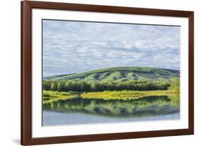 USA, Alaska, Olnes Pond. Landscape with pond reflection.-Jaynes Gallery-Framed Premium Photographic Print