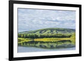 USA, Alaska, Olnes Pond. Landscape with pond reflection.-Jaynes Gallery-Framed Premium Photographic Print