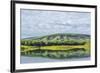 USA, Alaska, Olnes Pond. Landscape with pond reflection.-Jaynes Gallery-Framed Premium Photographic Print