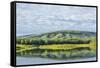 USA, Alaska, Olnes Pond. Landscape with pond reflection.-Jaynes Gallery-Framed Stretched Canvas