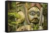 USA, Alaska, Prince of Wales Island, Kasaan of totem carving.-Jaynes Gallery-Framed Stretched Canvas