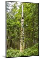 USA, Alaska, Prince of Wales Island, Kasaan. Totem pole and forest.-Jaynes Gallery-Mounted Photographic Print