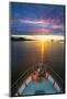 USA, Alaska. Sunset Seen from Boat at Flynn Cove-Jaynes Gallery-Mounted Photographic Print