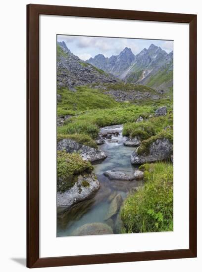 USA, Alaska, Talkeetna Mountains. Landscape with Archangel Creek.-Jaynes Gallery-Framed Premium Photographic Print