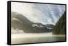 USA, Alaska, Tongass National Forest. Endicott Arm in fog.-Jaynes Gallery-Framed Stretched Canvas