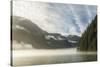 USA, Alaska, Tongass National Forest. Endicott Arm in fog.-Jaynes Gallery-Stretched Canvas