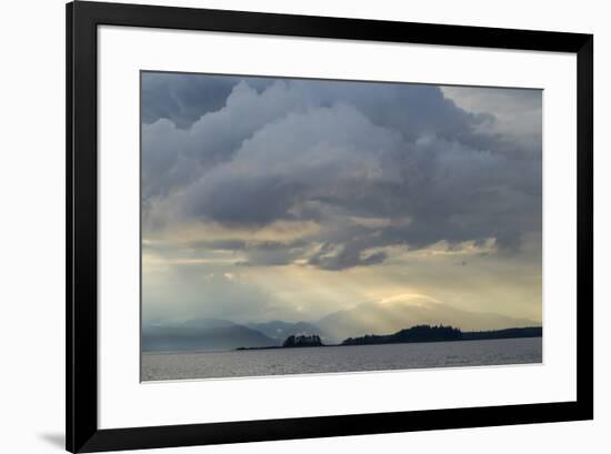 USA, Alaska, Tongass National Forest. God rays and landscape.-Jaynes Gallery-Framed Premium Photographic Print