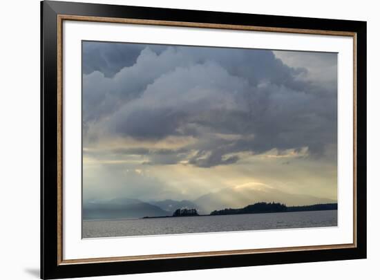 USA, Alaska, Tongass National Forest. God rays and landscape.-Jaynes Gallery-Framed Premium Photographic Print