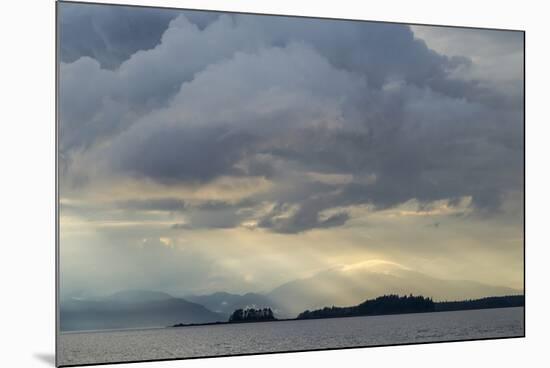 USA, Alaska, Tongass National Forest. God rays and landscape.-Jaynes Gallery-Mounted Premium Photographic Print