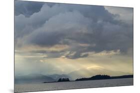USA, Alaska, Tongass National Forest. God rays and landscape.-Jaynes Gallery-Mounted Premium Photographic Print