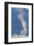 USA, Alaska, Tongass National Forest. Humpback whale dives after spouting-Jaynes Gallery-Framed Photographic Print