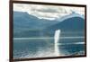 USA, Alaska, Tongass National Forest. Humpback whale spouts on surface.-Jaynes Gallery-Framed Photographic Print