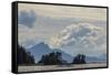 USA, Alaska, Tongass National Forest. Mountain and ocean landscape.-Jaynes Gallery-Framed Stretched Canvas