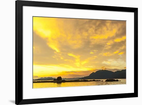 USA, Alaska, Tongass National Forest. Sunset landscape.-Jaynes Gallery-Framed Premium Photographic Print