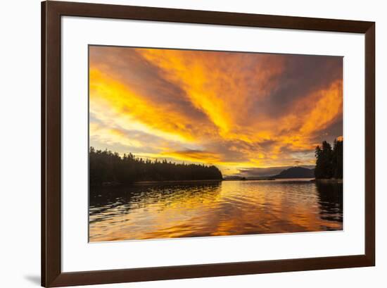 USA, Alaska, Tongass National Forest. Sunset landscape.-Jaynes Gallery-Framed Premium Photographic Print