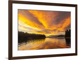 USA, Alaska, Tongass National Forest. Sunset landscape.-Jaynes Gallery-Framed Premium Photographic Print