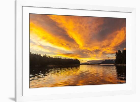 USA, Alaska, Tongass National Forest. Sunset landscape.-Jaynes Gallery-Framed Premium Photographic Print