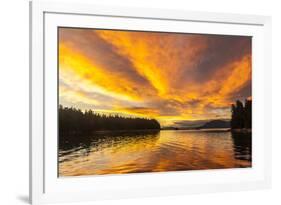 USA, Alaska, Tongass National Forest. Sunset landscape.-Jaynes Gallery-Framed Premium Photographic Print