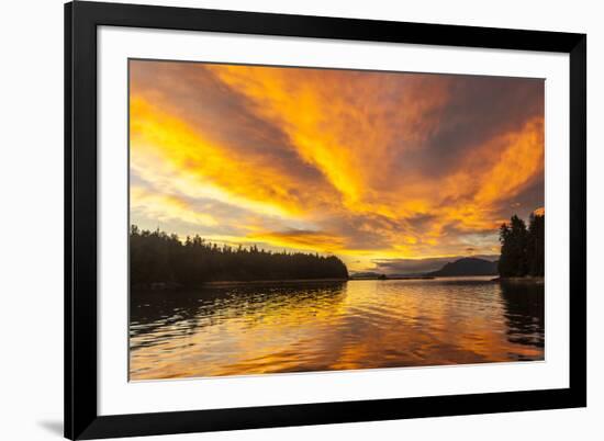 USA, Alaska, Tongass National Forest. Sunset landscape.-Jaynes Gallery-Framed Premium Photographic Print