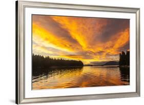 USA, Alaska, Tongass National Forest. Sunset landscape.-Jaynes Gallery-Framed Premium Photographic Print